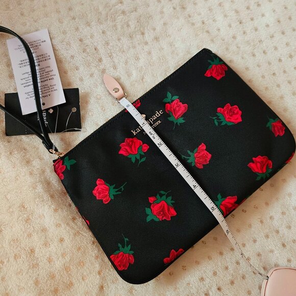 Kate Spade Chelsea Rose Print Wristlet Pouch - Picture 10 of 12